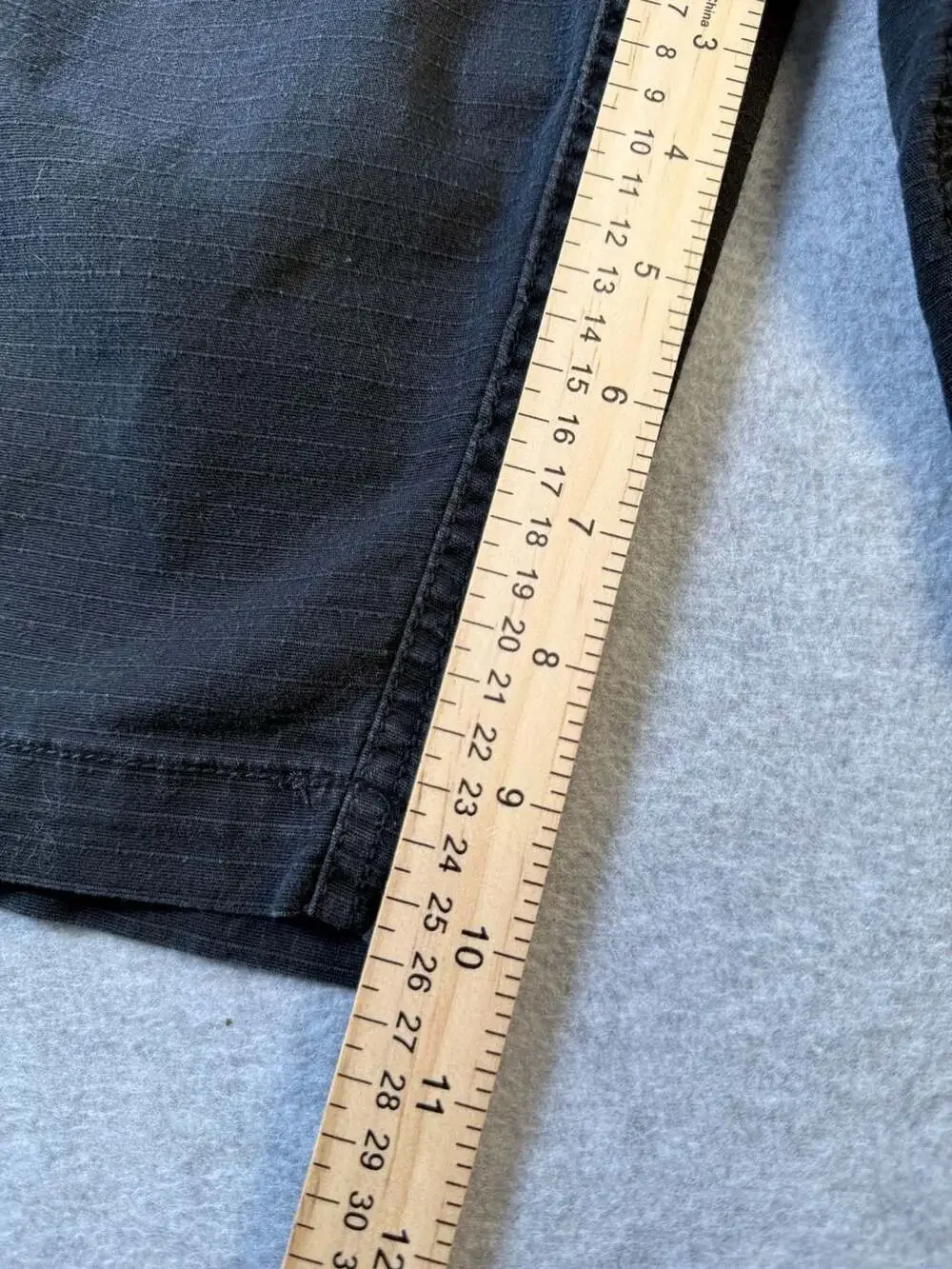 Wear First Men's Lightweight Ripstop Stretch Cargo Shorts Black